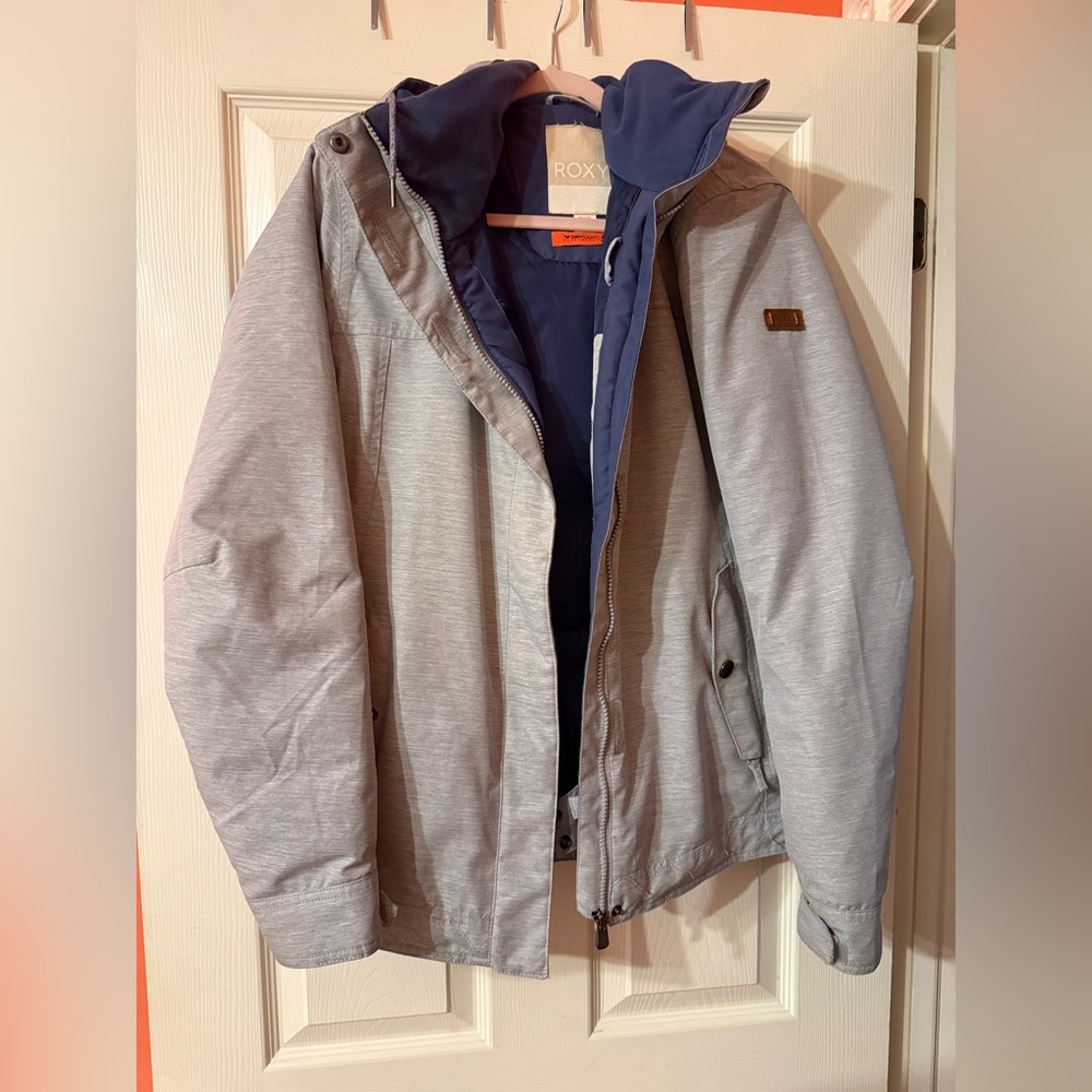 Roxy Men's Light Gray Performance Jacket - image 1